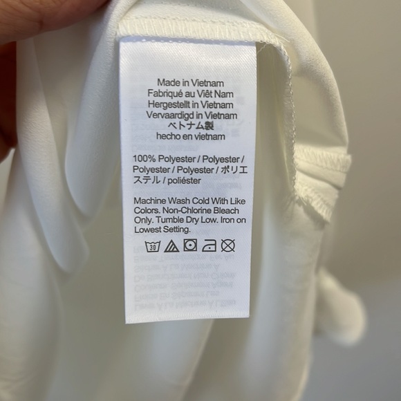 Woman’s J.Crew white sheer blouse with ruffle detail, small, new with tags. - Picture 5 of 6